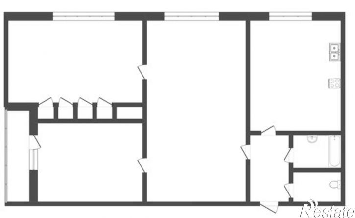 3-комн квартира улица Красные Казармы, 64,  д. 64
