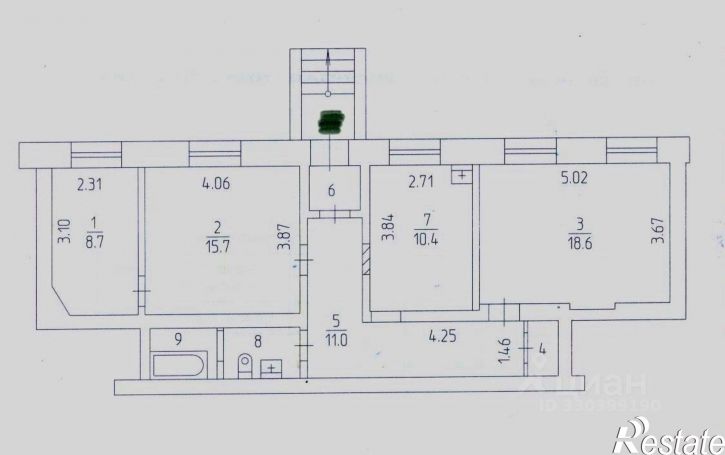 3-комн квартира улица Мира, 106,  д. 106
