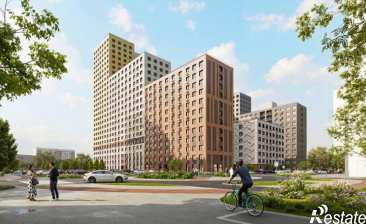 2-комн квартира в новом доме Пермь, микрорайон Краснова, жилой комплекс Красное яблоко