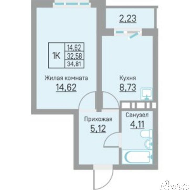 1-комн квартира Белозёрская улица, 26,  д. 26