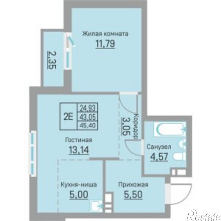 2-комн квартира Белозёрская улица, 26,  д. 26