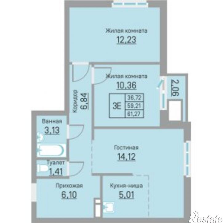 3-комн квартира Белозёрская улица, 26,  д. 26