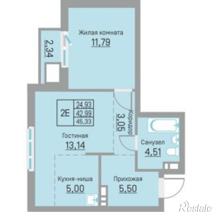2-комн квартира Белозёрская улица, 26,  д. 26