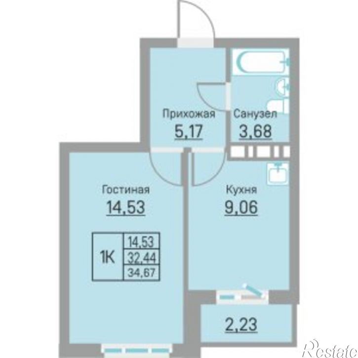 1-комн квартира ул Александра Щербакова, 29а,  д. 29а
