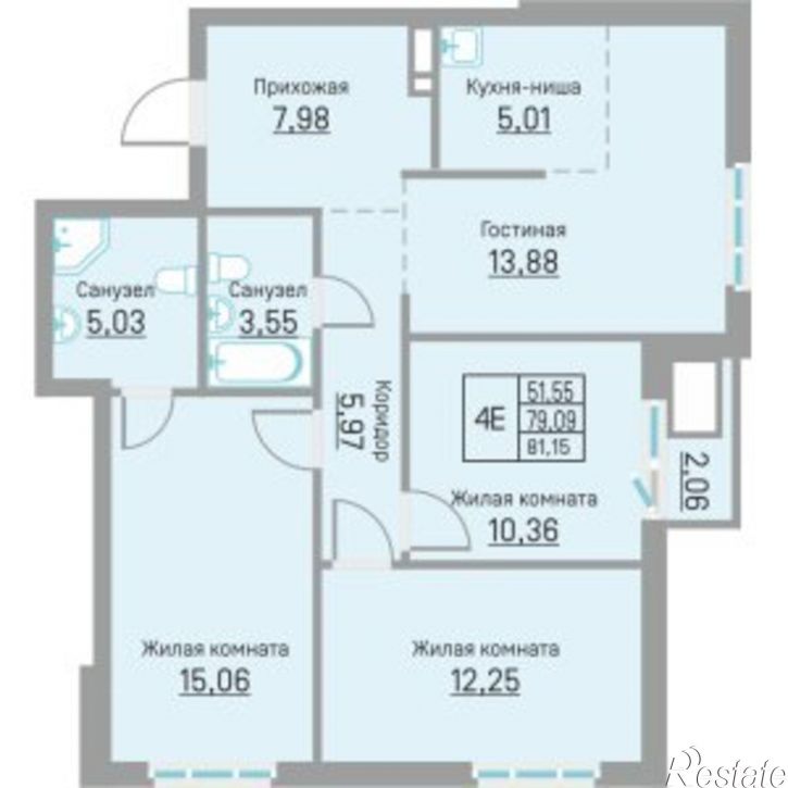 4-комн квартира ул Александра Щербакова, 29а,  д. 29а