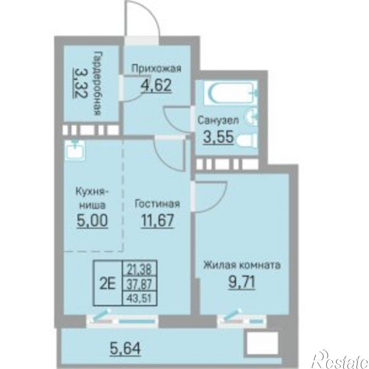 2-комн квартира ул Александра Щербакова, 29а,  д. 29а