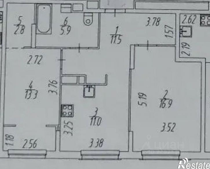 2-комн квартира Сапфирная улица, 15,  д. 15