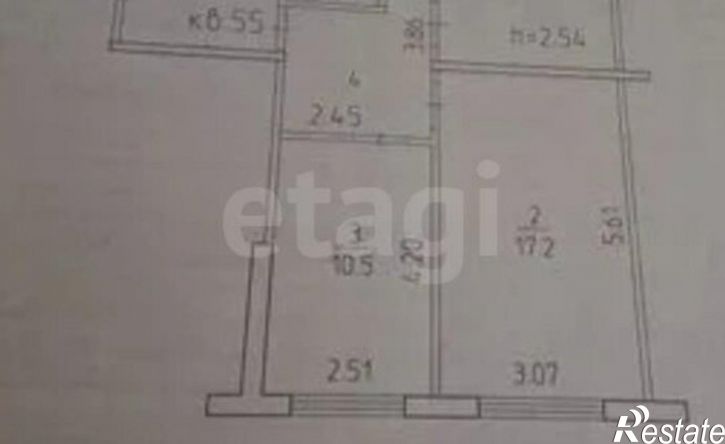 3-комн квартира улица Космонавта Леонова, 54,  д. 54