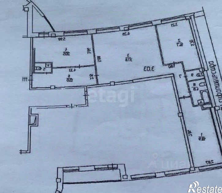 3-комн квартира Рабочая улица, 7,  д. 7