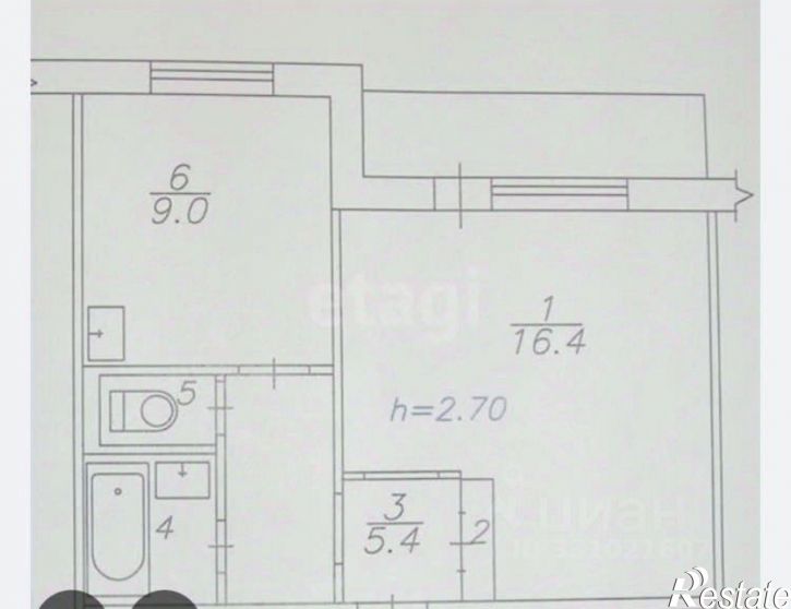 1-комн квартира ул Уинская, 7,  д. 7