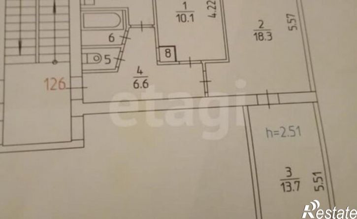 3-комн квартира улица Костычева, 19,  д. 19