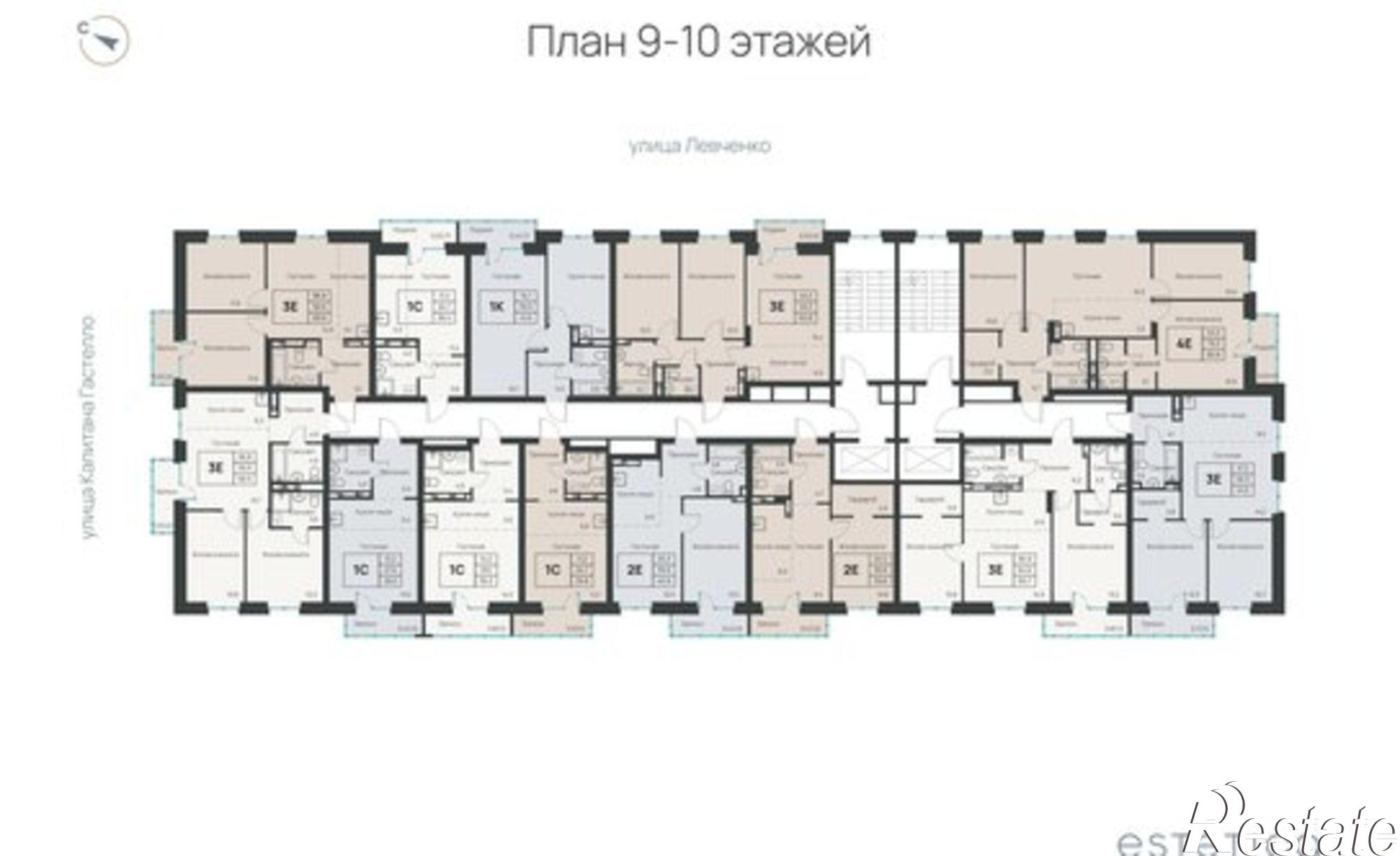 Купить квартиру за 11 096 000 рублей на ул Левченко, 34А