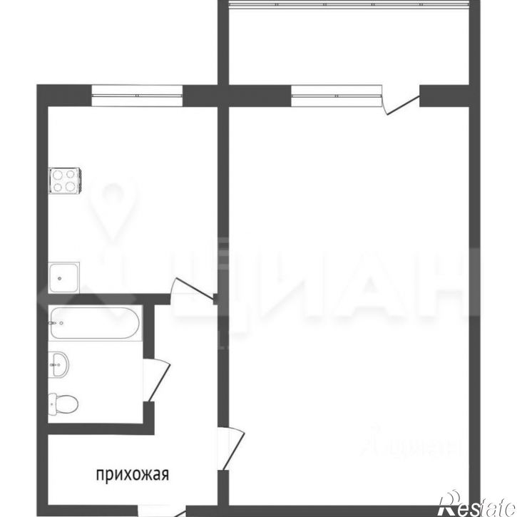 1-комн квартира улица Плеханова, 62,  д. 62