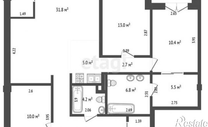 4-комн квартира улица Окулова, 18,  д. 18