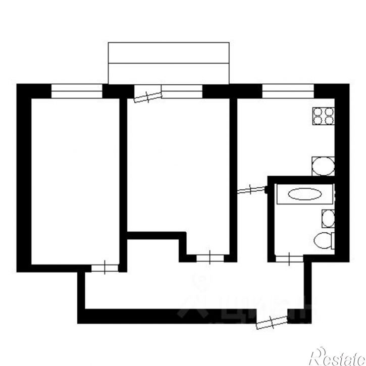 2-комн квартира улица Писарева, 34,  д. 34