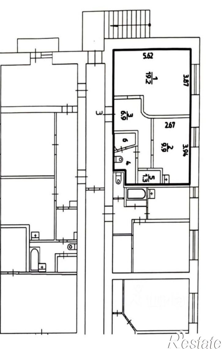 2-комн квартира улица Маршала Рыбалко, 117,  д. 117