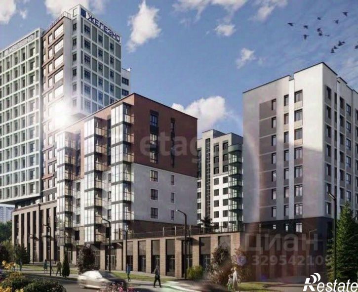 2-комн квартира в новом доме улица Дзержинского, 31Б,  д. 31Б