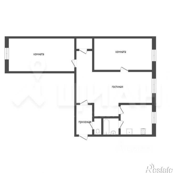3-комн квартира шоссе Космонавтов, 53,  д. 53