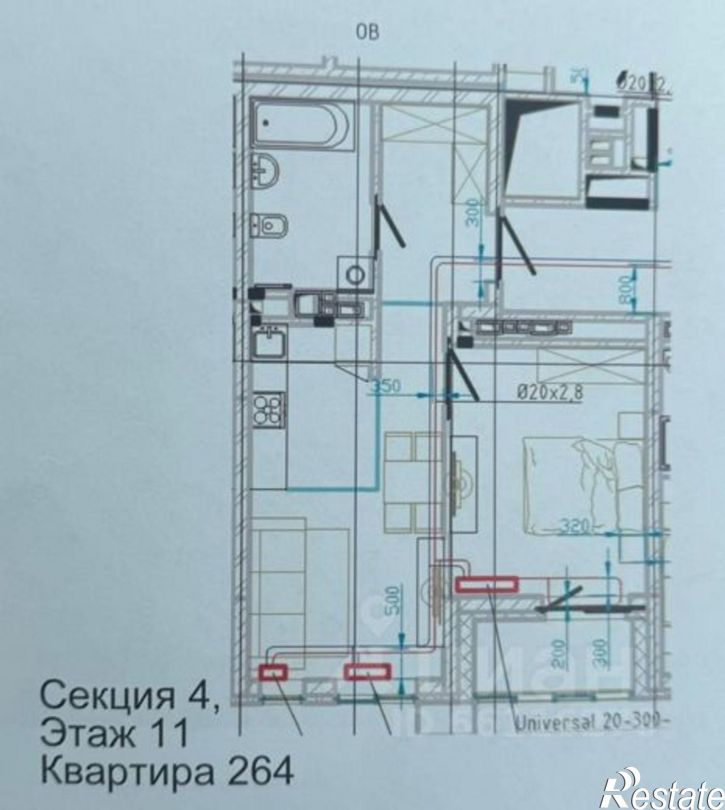 2-комн квартира ул Боровая, 22,  д. 22