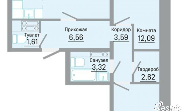3-комн квартира в новом доме ул Автозаводская, 5б,  д. 5б