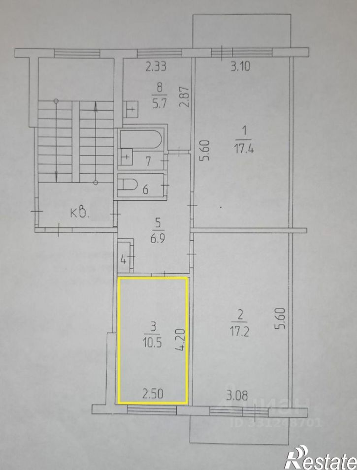 Комната ул Карпинского, 85а,  д. 85а