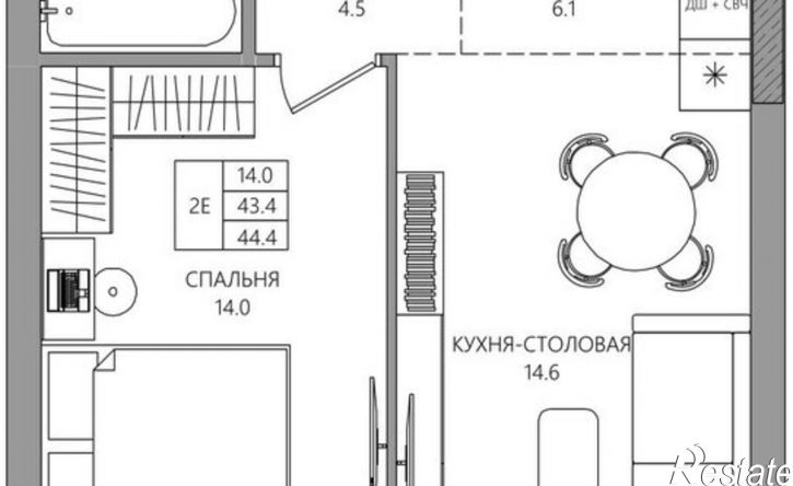 2-комн квартира в новом доме ул Комиссара Пожарского, 11/5,  д. 11/5