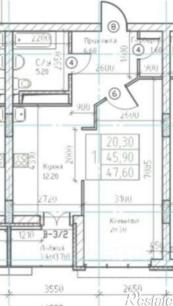 1-комн квартира в новом доме Ленская улица, 30,  д. 30