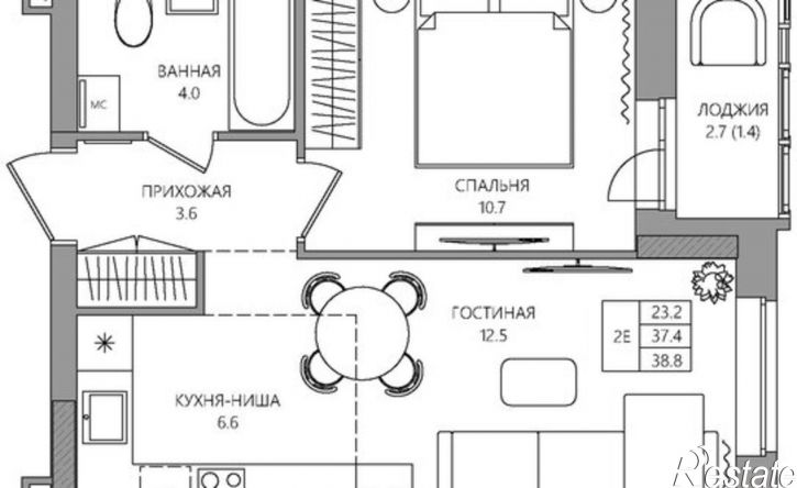 2-комн квартира в новом доме ул Батумская, 17,  д. 17
