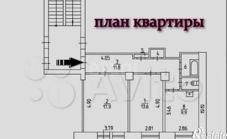 2-комн квартира Комсомольский пр-кт, 84,  д. 84