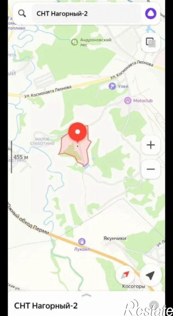 Земельный участок СНТ Нагорный-2