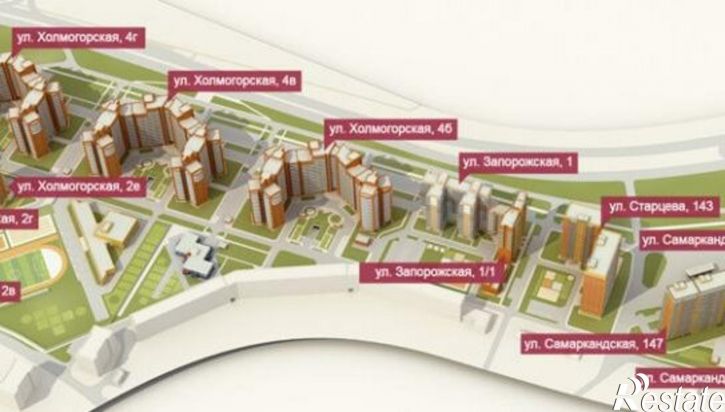1-комн квартира ул Самаркандская, 143,  д. 143