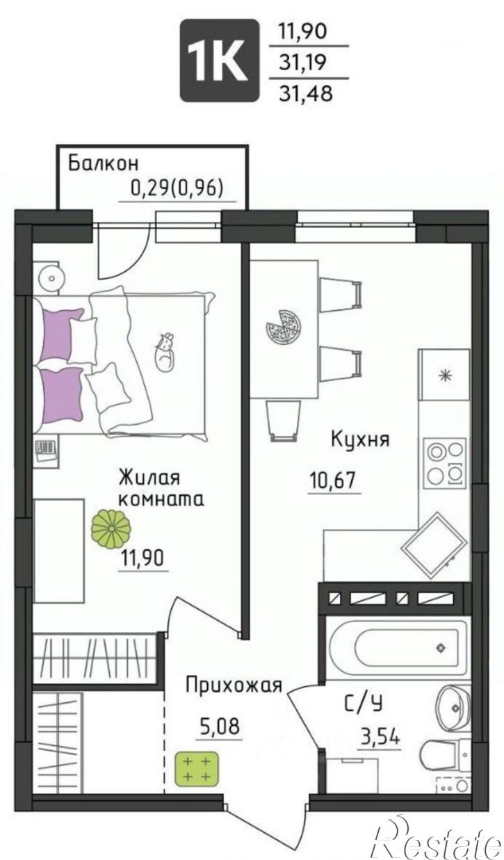 1-комн квартира в новом доме Верхневишерская улица, 43,  д. 43