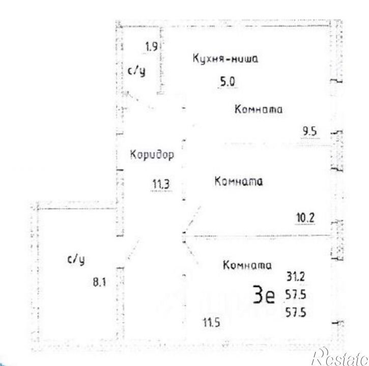 3-комн квартира ул Яблочкова, 5 5,  д. 5 5,  к. 5