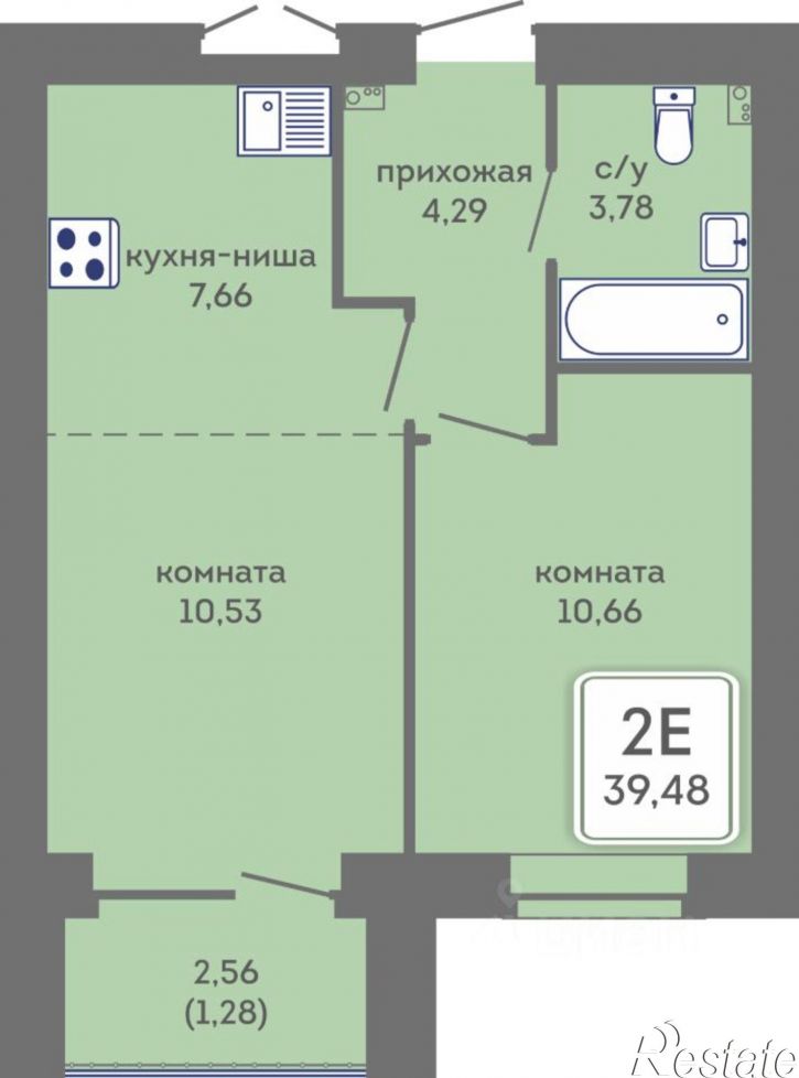 2-комн квартира в новом доме ул Кировоградская, 28,  д. 28
