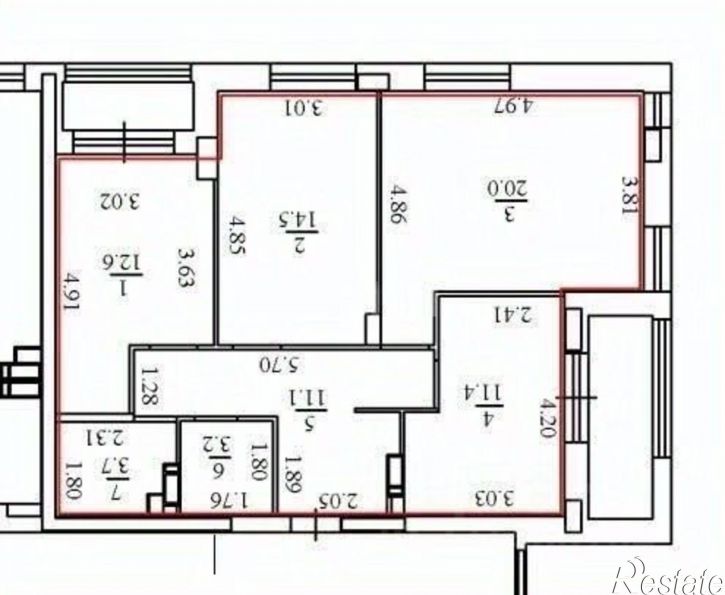 3-комн квартира ул Революции, 22,  д. 22