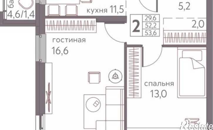 2-комн квартира в новом доме ул Серебристая, 3,  д. 3