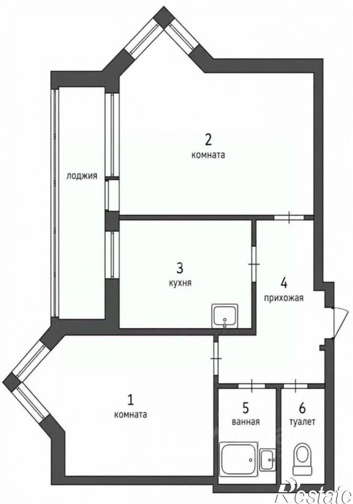 2-комн квартира ул Революции, 8,  д. 8