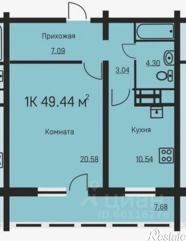 1-комн квартира ул Писарева, 25б,  д. 25б