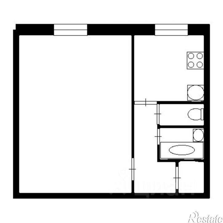 1-комн квартира ул Писарева, 30,  д. 30