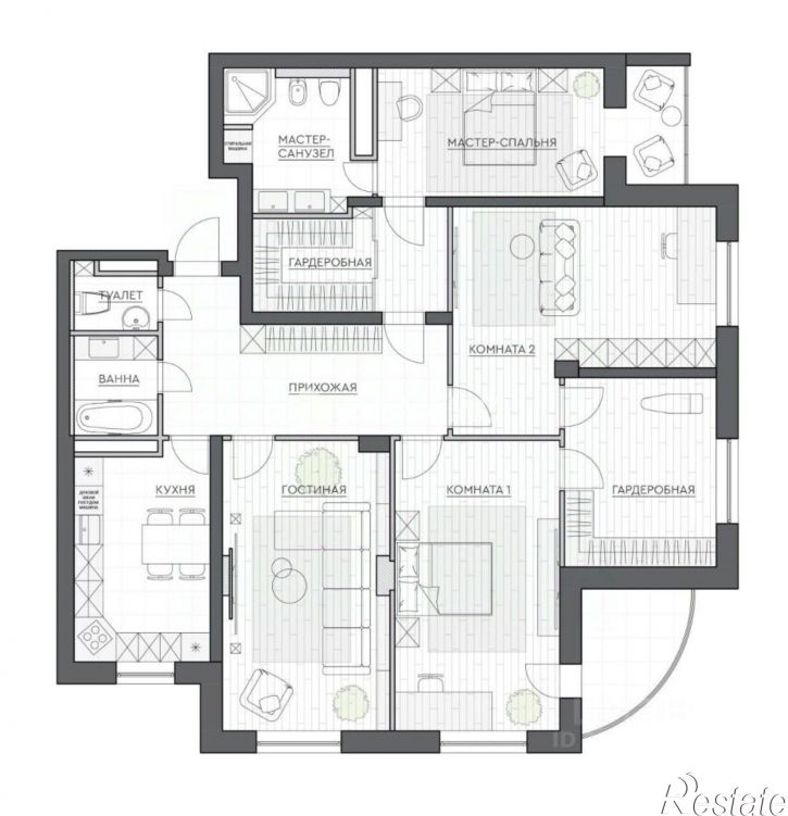 4-комн квартира шоссе Космонавтов, 217,  д. 217