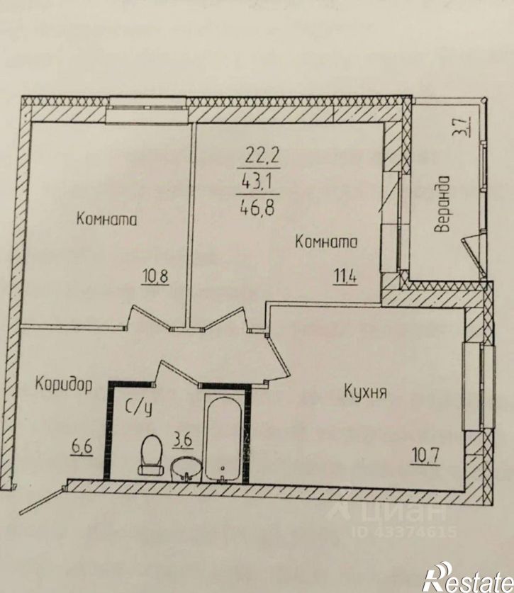 2-комн квартира ул Солдатова, 30б,  д. 30б