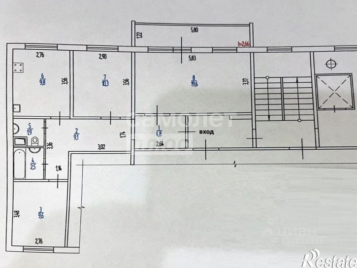 3-комн квартира ул Челюскинцев, 7,  д. 7