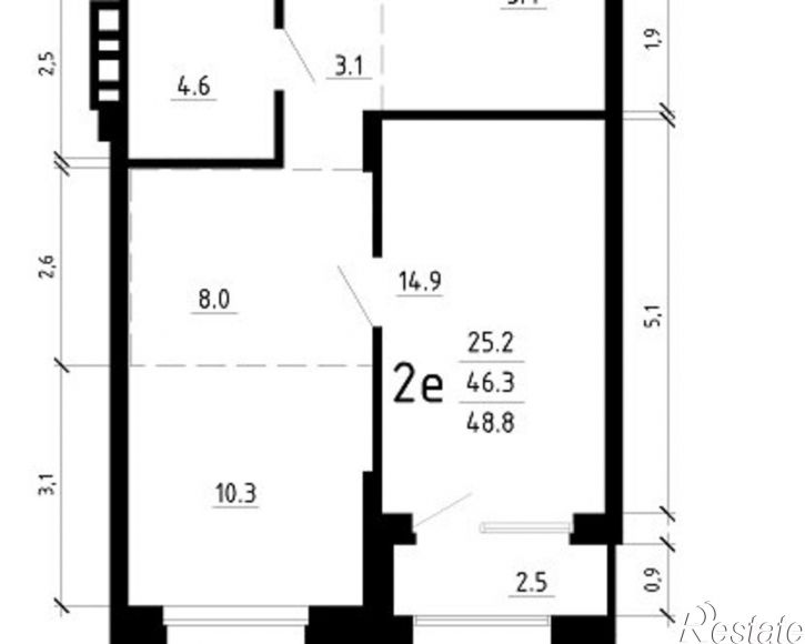 2-комн квартира в новом доме ул Парковая, 16а,  д. 16а