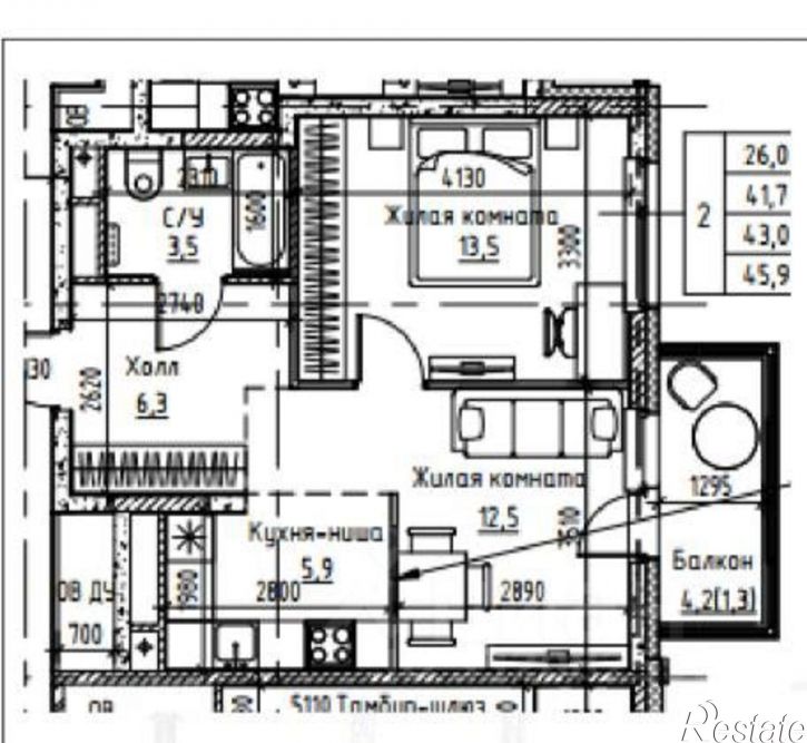2-комн квартира в новом доме ул Серебристая, 1,  д. 1