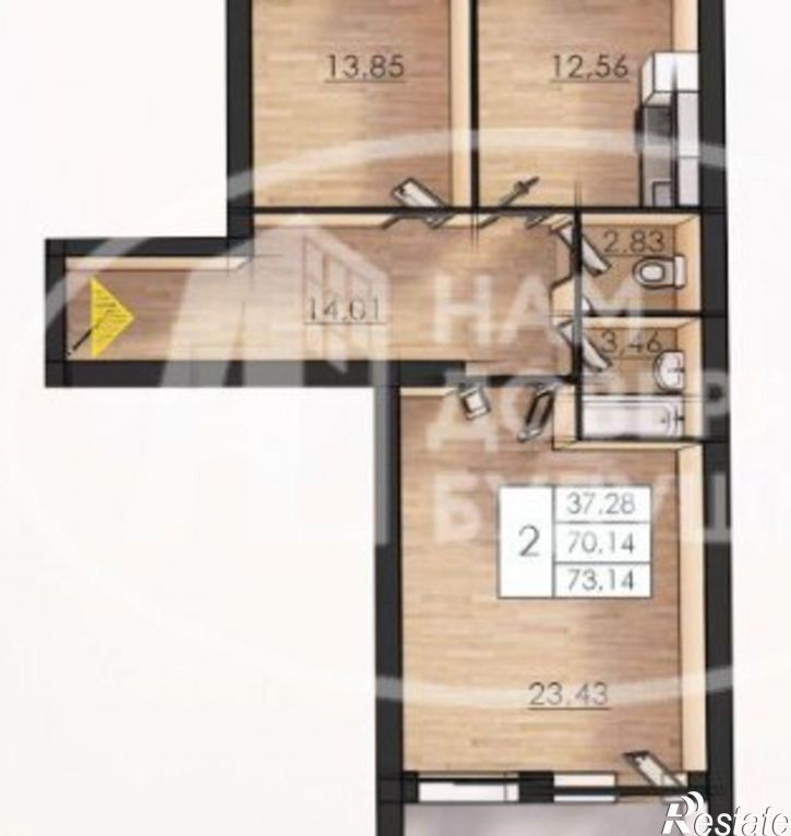 2-комн квартира ул Лабинская, 21а,  д. 21а