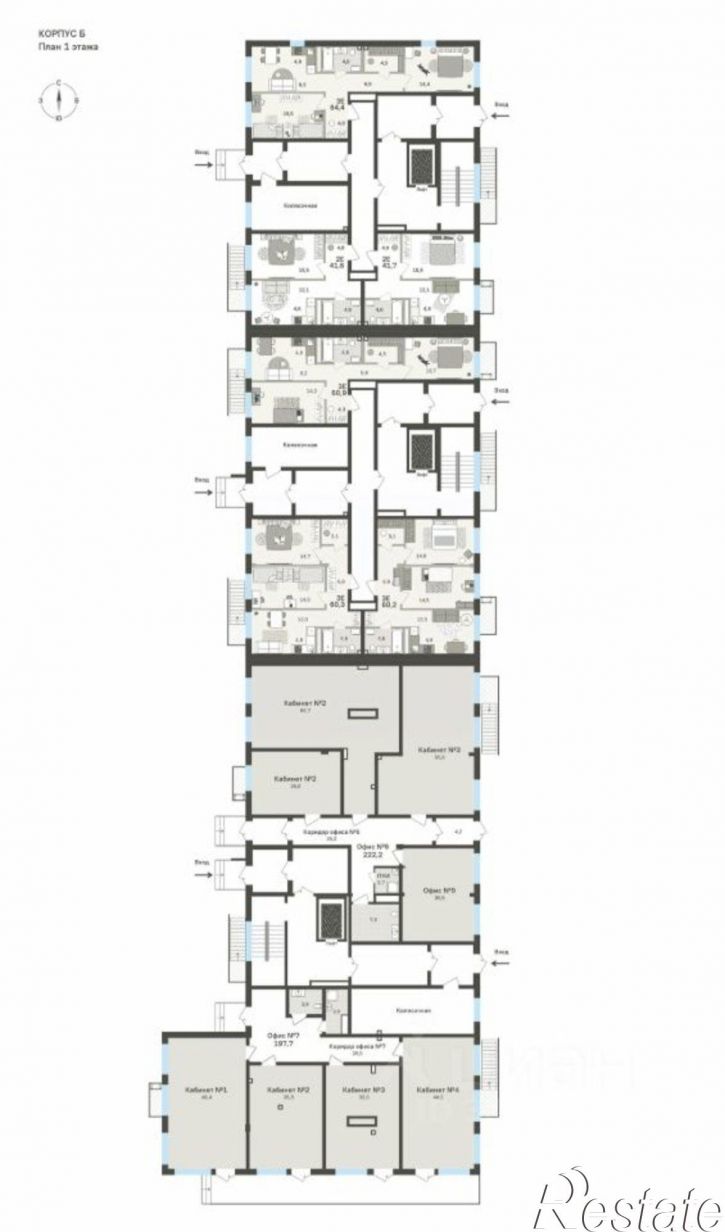 2-комн квартира в новом доме б-р Гагарина, 70а,  д. 70а