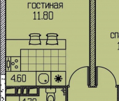 2-комн, 39 кв м, этаж 2/4 ул Автозаводская, 89