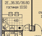 2-комн, 37 кв м, этаж 4/4 ул Автозаводская, 89