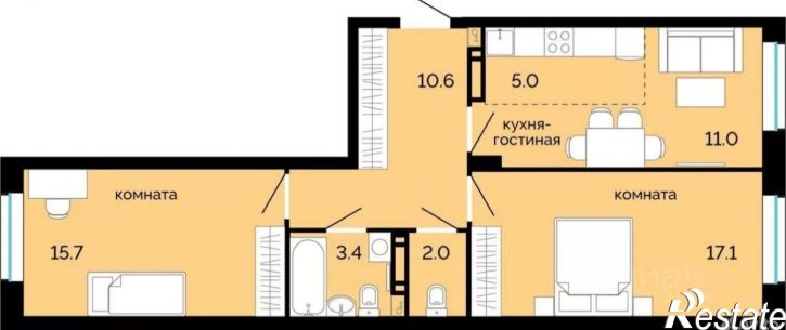 3-комн квартира ул Куйбышева, 129Б,  д. 129Б