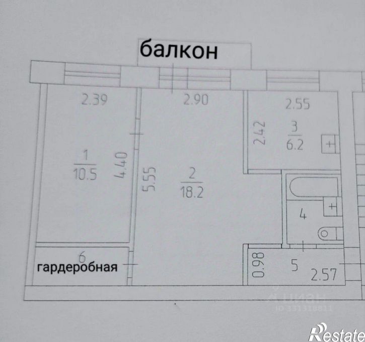 2-комн квартира ул Желябова, 19,  д. 19